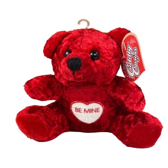 Valentines Day Teddy Bear Cute Gift Small Red Plush Sweetheart - Picture 1 of 2